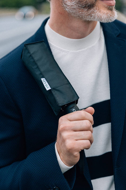 Svart miniparaply
