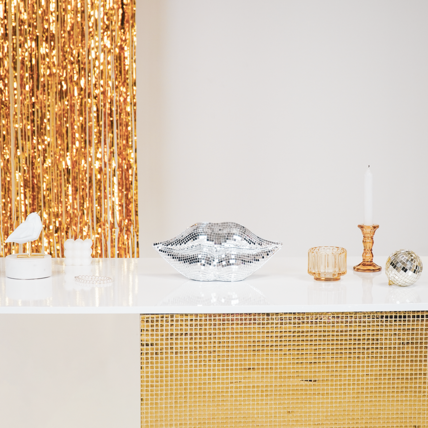 Disco Lips Silver
