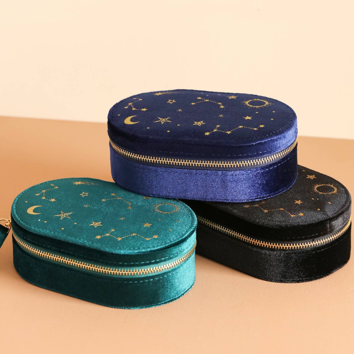 Starry Night Teal Smykkeskrin