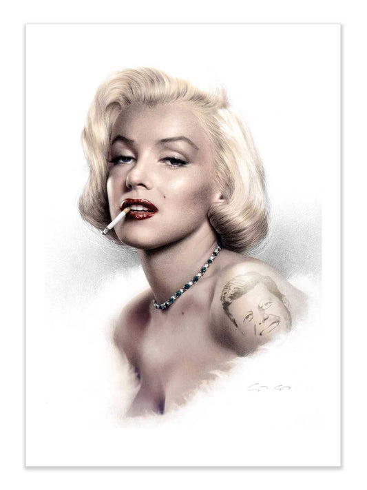 Marilyn Smokes it Plakat