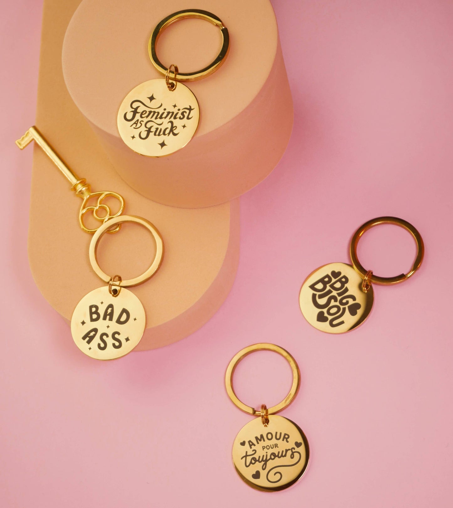 Feminist as Fucks keychain