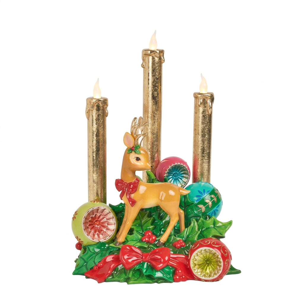 Vintage Deer LED-lysestake