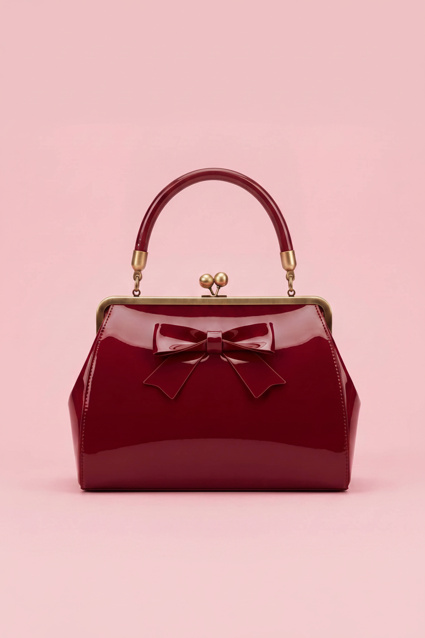 Colette Vintage Statement Bag Burgundy
