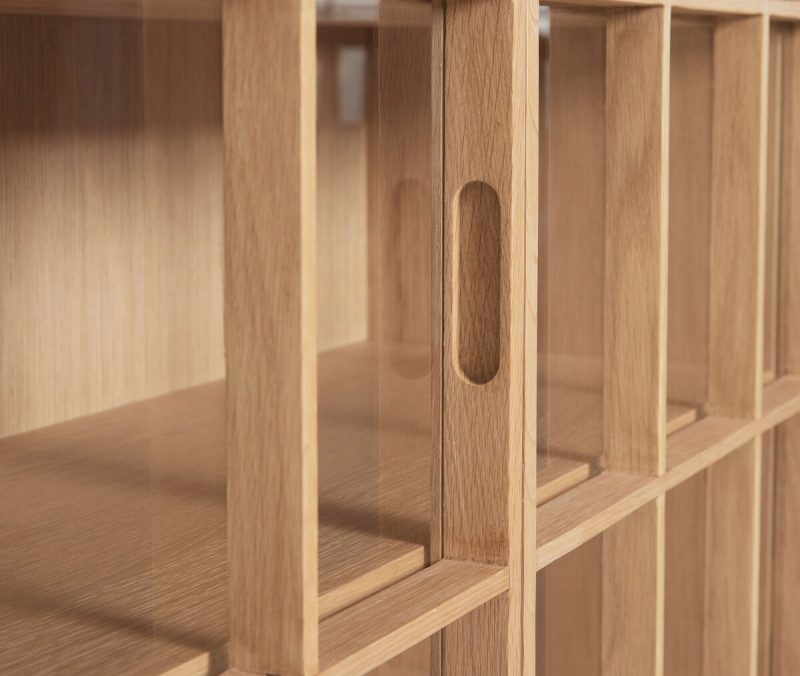 Shoji Cabinet Wide Natural