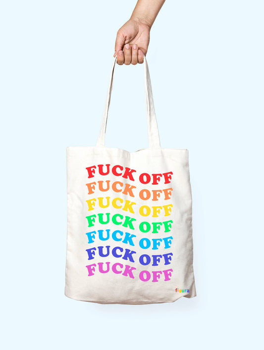 Totebag Rainbow Fuck-off