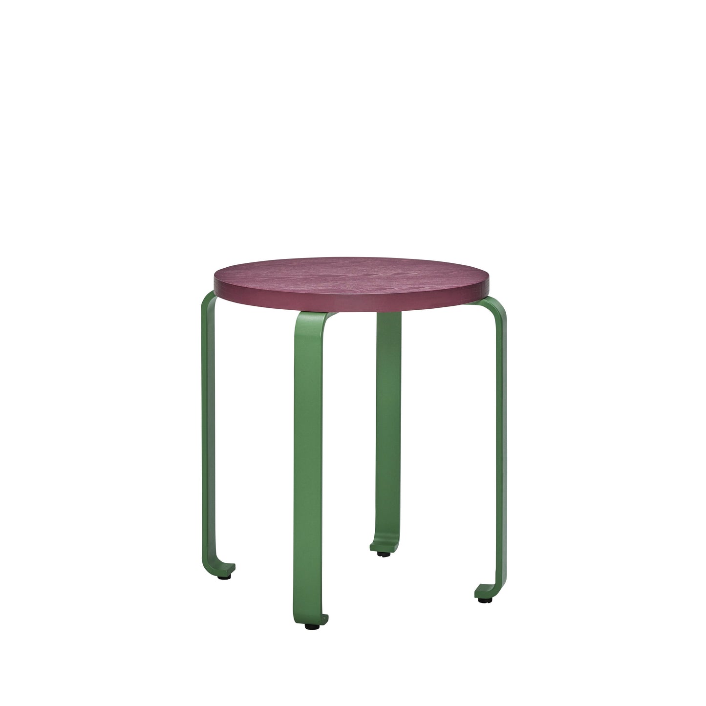 Smile Stool Burgundy/Green