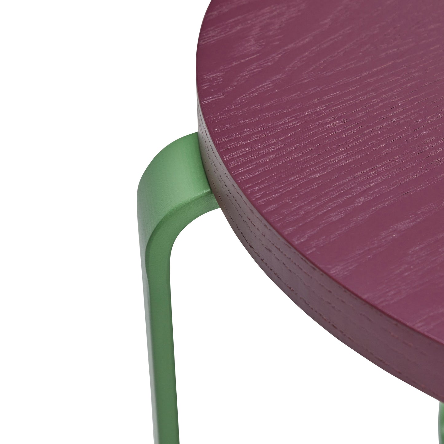 Smile Stool Burgundy/Green