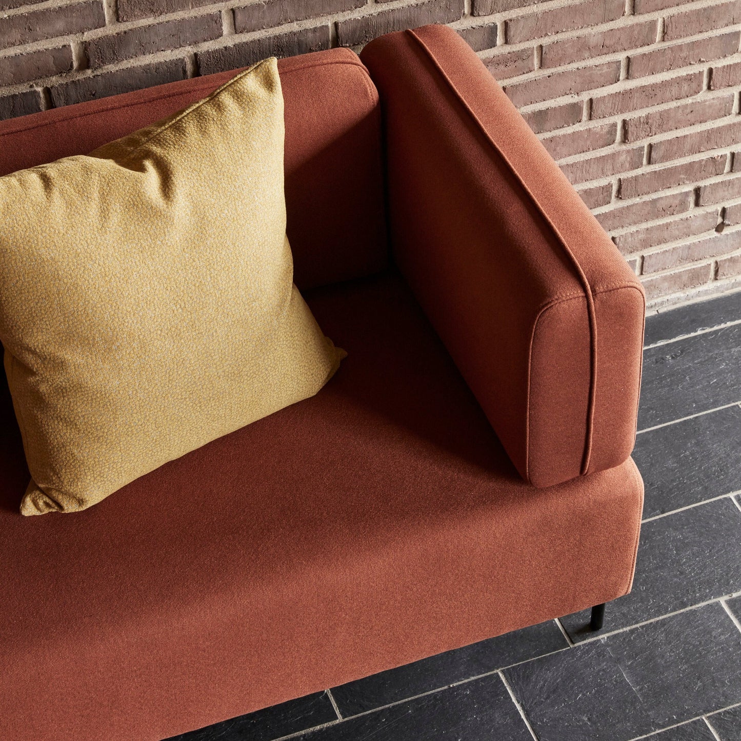 Block Sofa Maroon