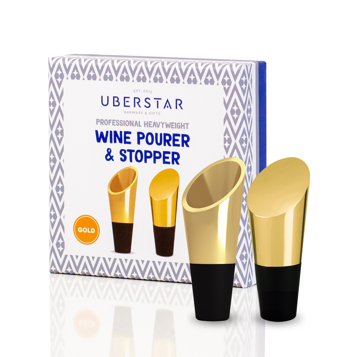 Wine Pourer and Stopper Duo Gull