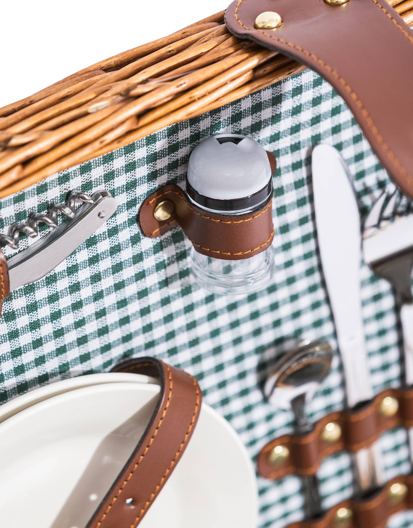 Gingham for 2 Piknikkurv