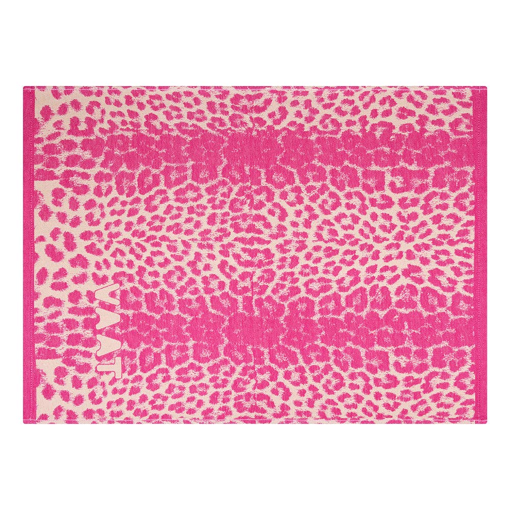 Gavesett kjøkkenhåndklær Leopard pink