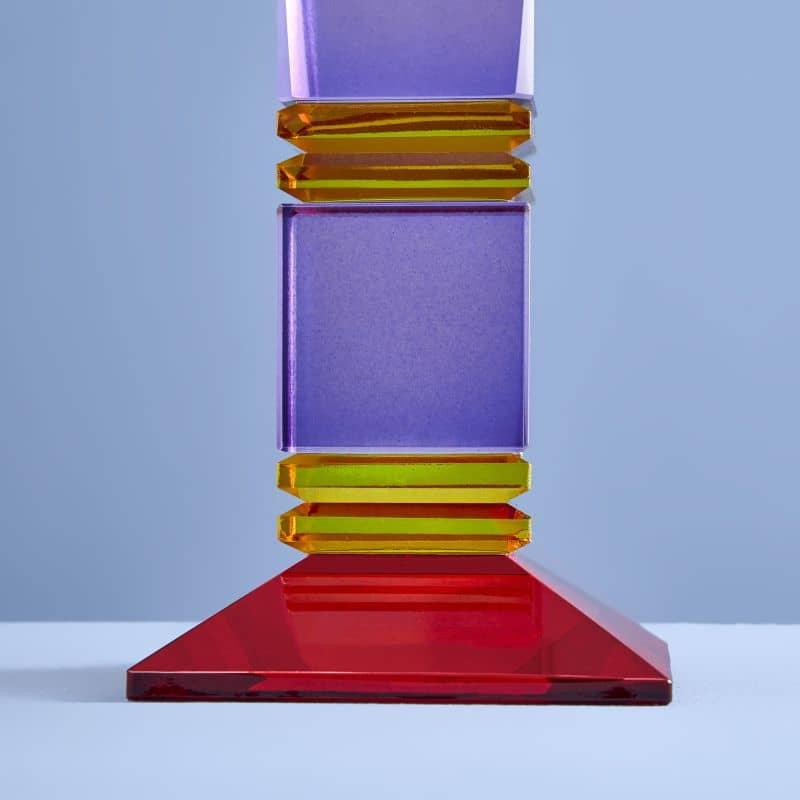 Fancy Crystal Lysholder Purple