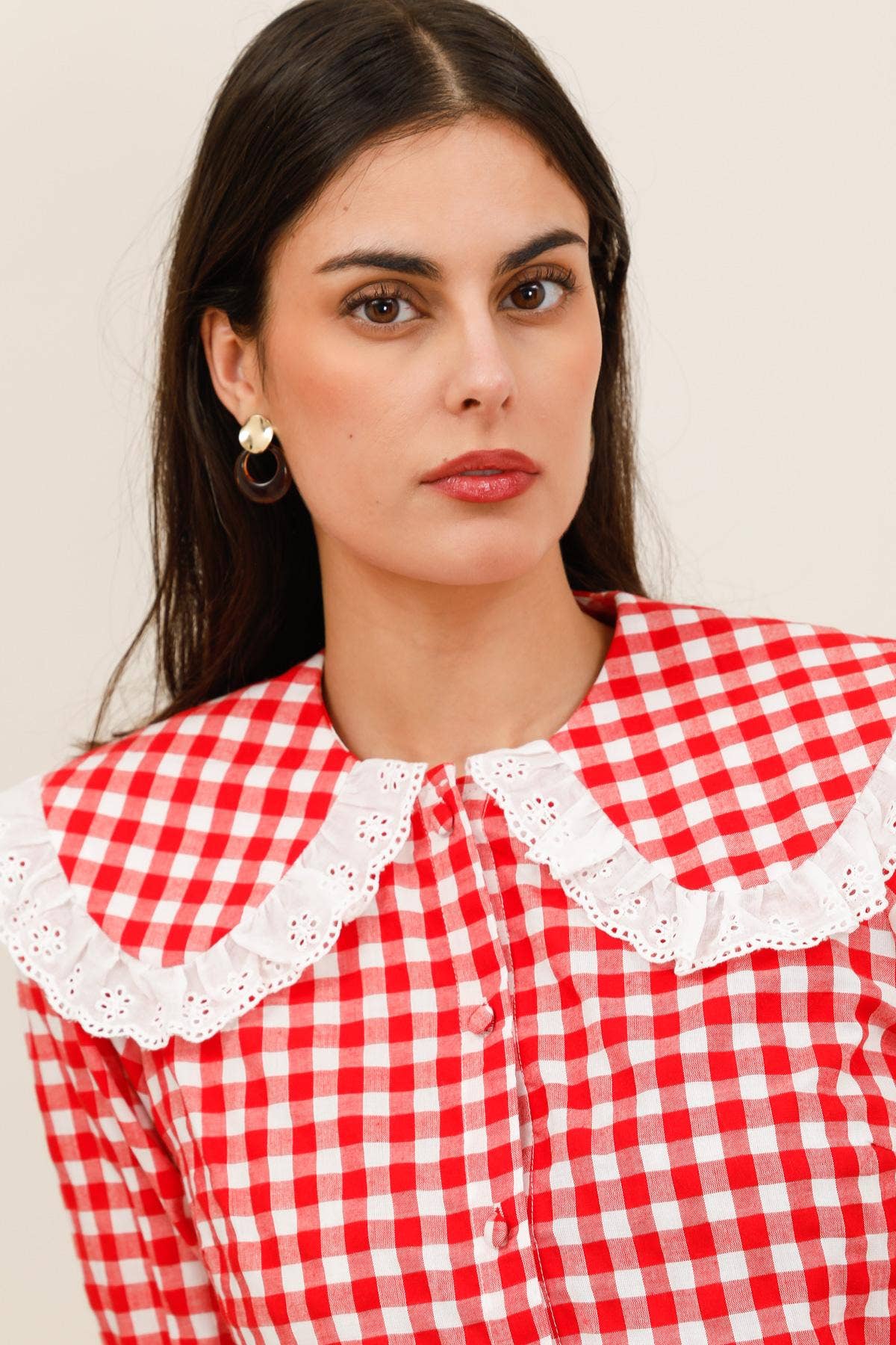 Gingham Bluse