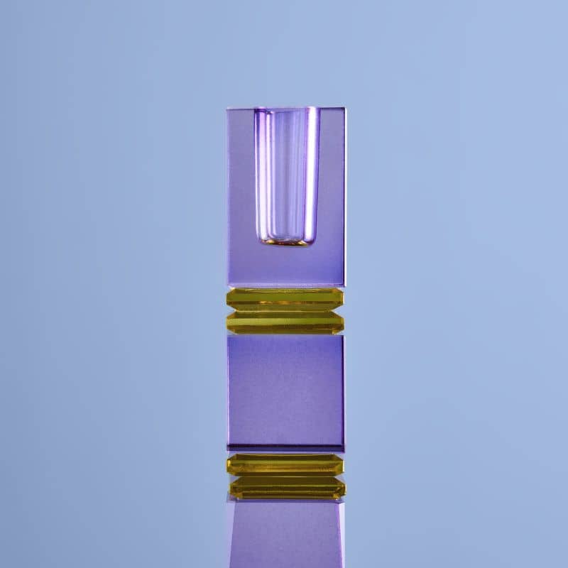 Fancy Crystal Lysholder Purple