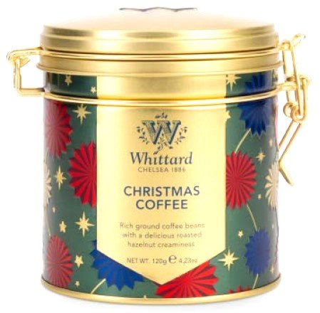Whittard Christmas Coffee Cliptop Tin
