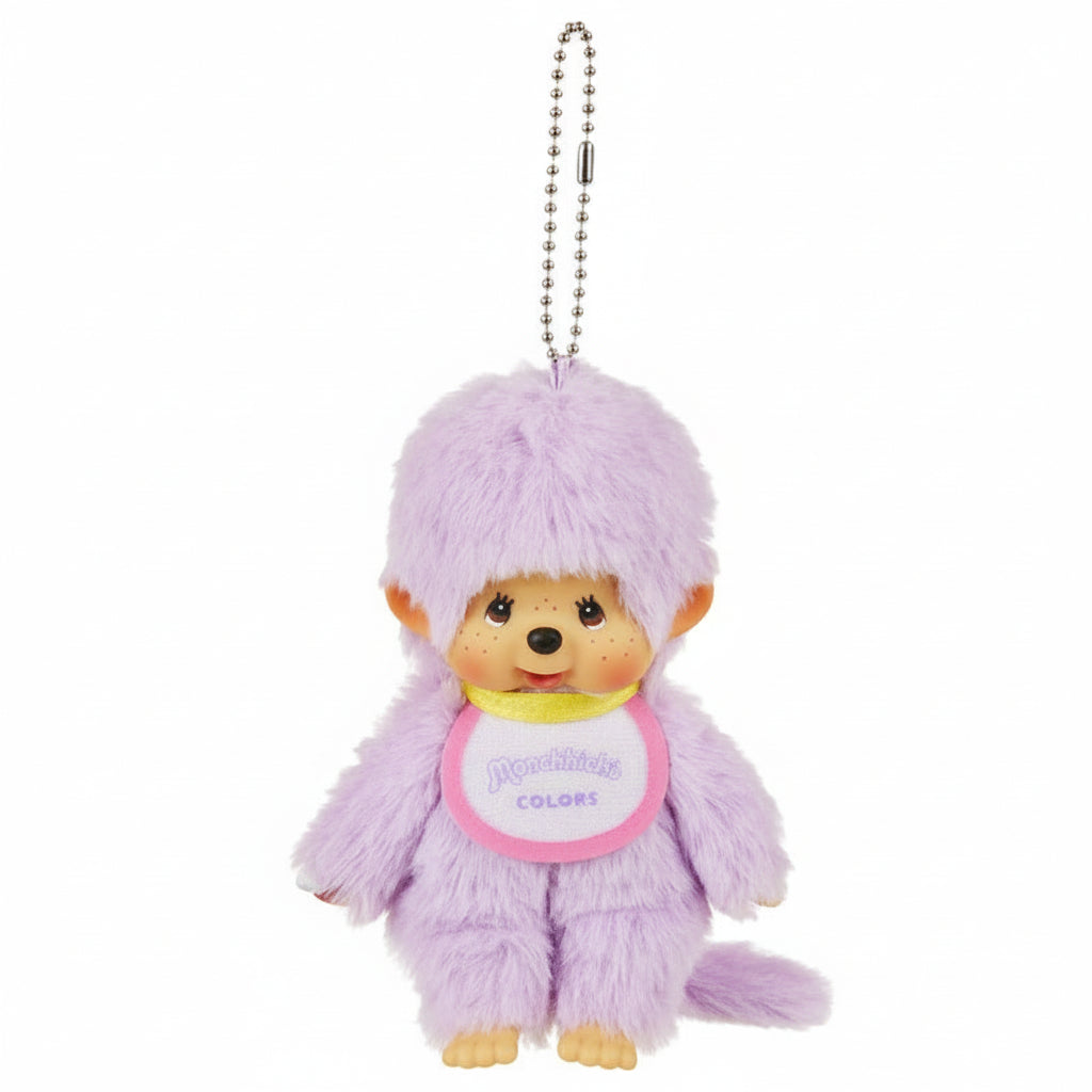 Monchhichi Purple Plush Mascot