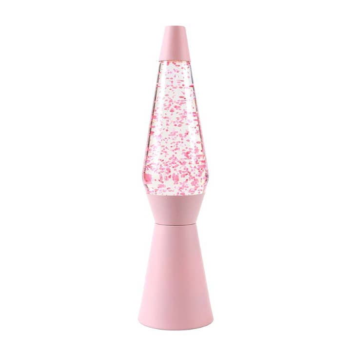 Pink Glitterlampe
