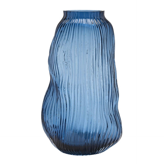 Blue Ridged Vase