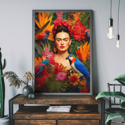Frida Kahlo Tropical Plakat