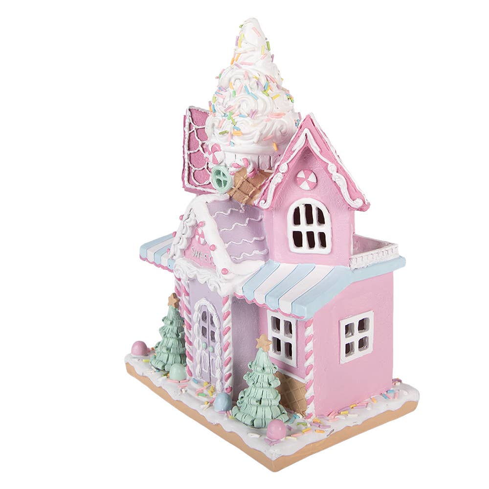 Pink Gingerbread house