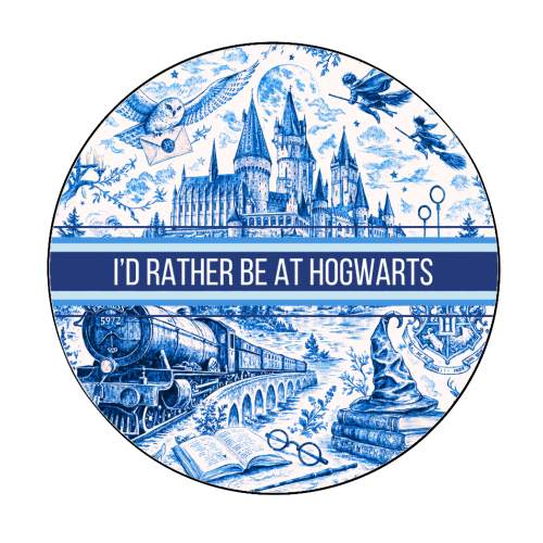 I'd Rather Be At Hogwarts Klistremerke