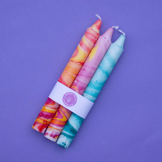 Marble Festmix Lys 3-pack