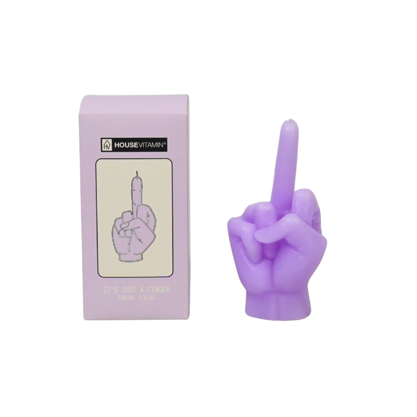 Middle Finger Lys Lilla