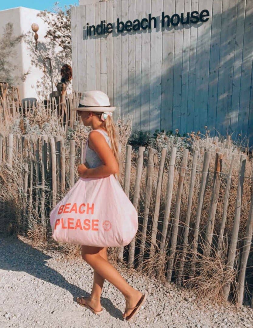 Beach Please Light Pink Bag