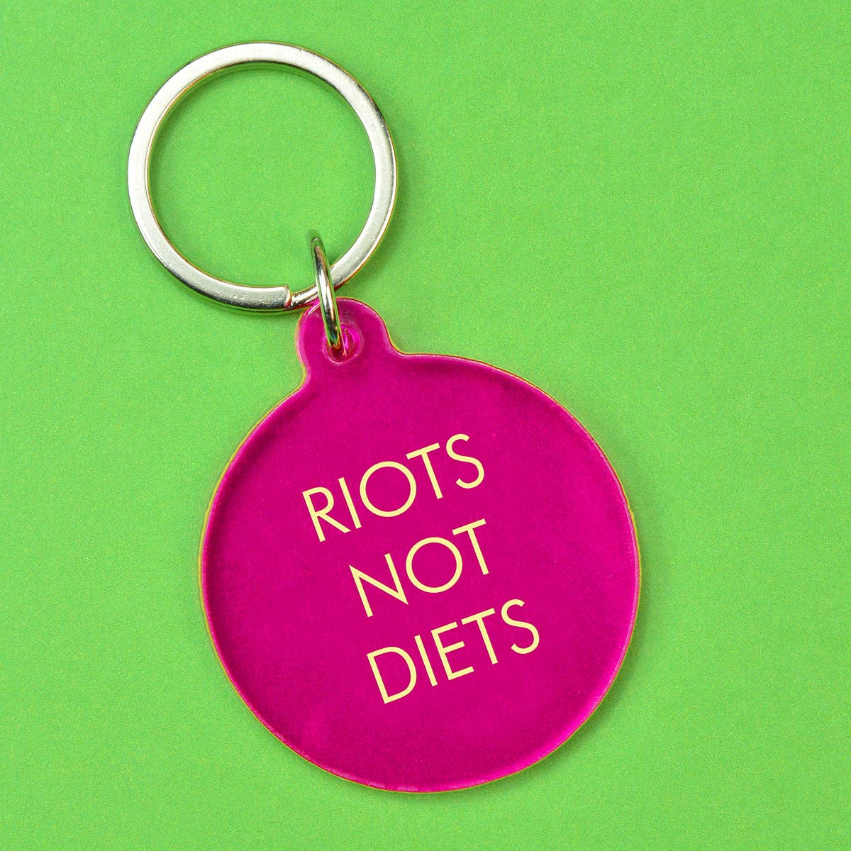 Riots Not Diets Nøkkelring
