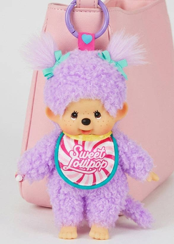 Monchhichi Sweet Lollipop Purple Mascot