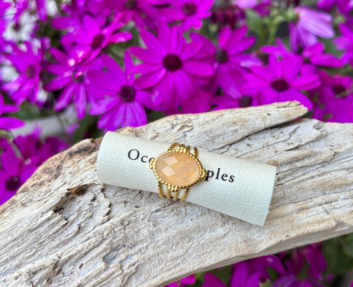 Faceted Rose Quartz Øredobber