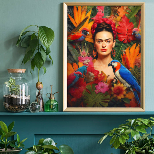 Frida Kahlo Tropical Plakat