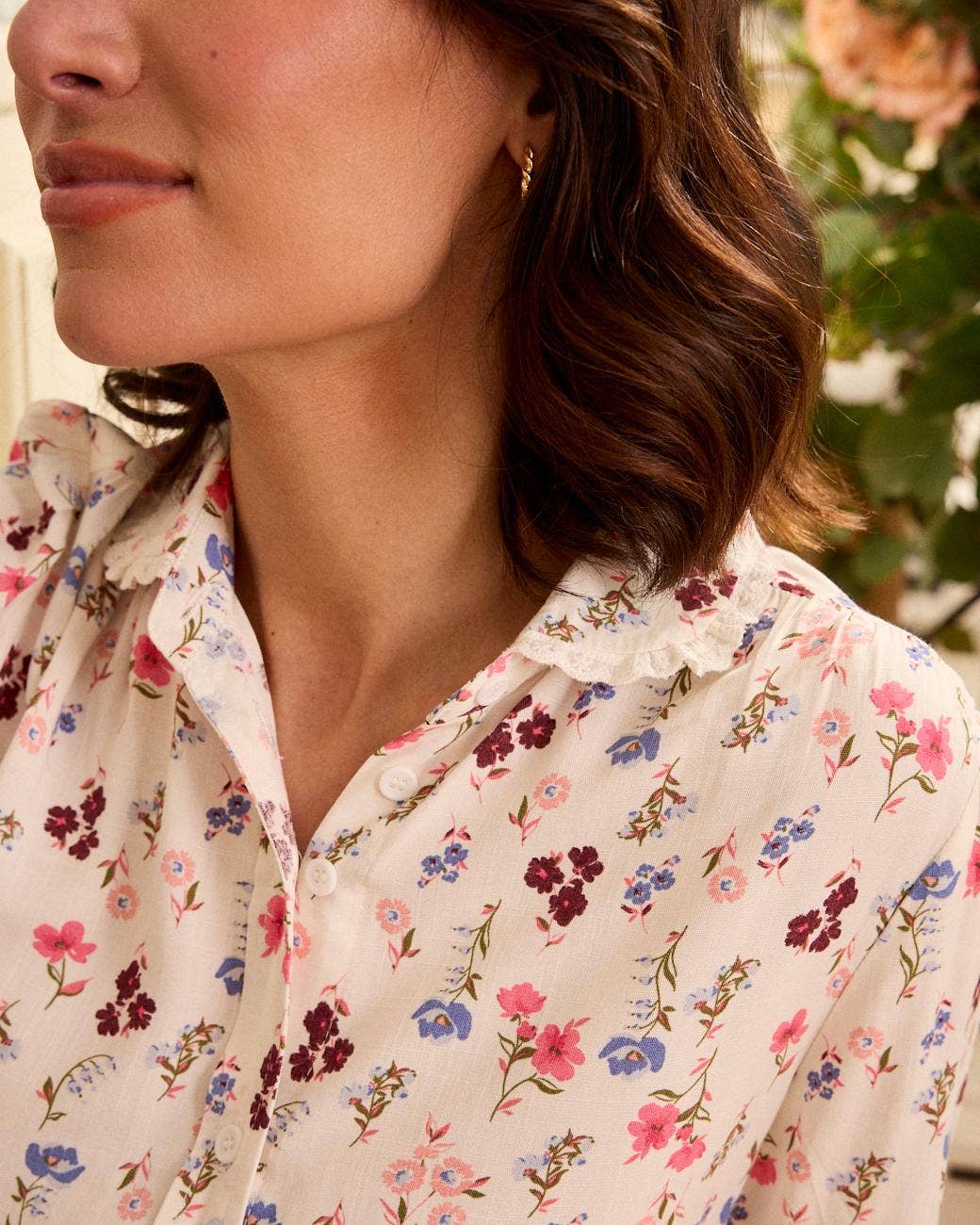 Odete Floral Bluse