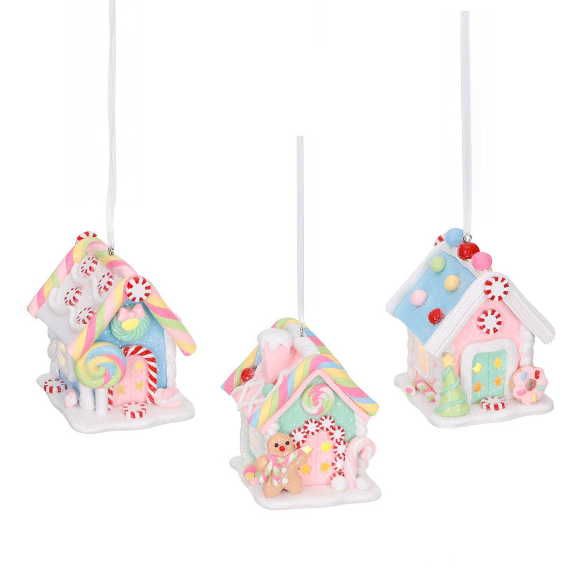 LED Clay Gingerbread Ornament