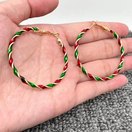 Christmas Spiral Hoop