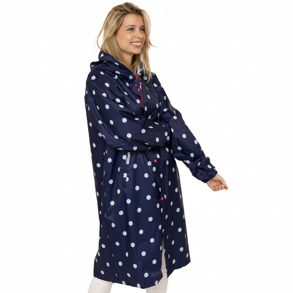 Dots Blue Regnjakke