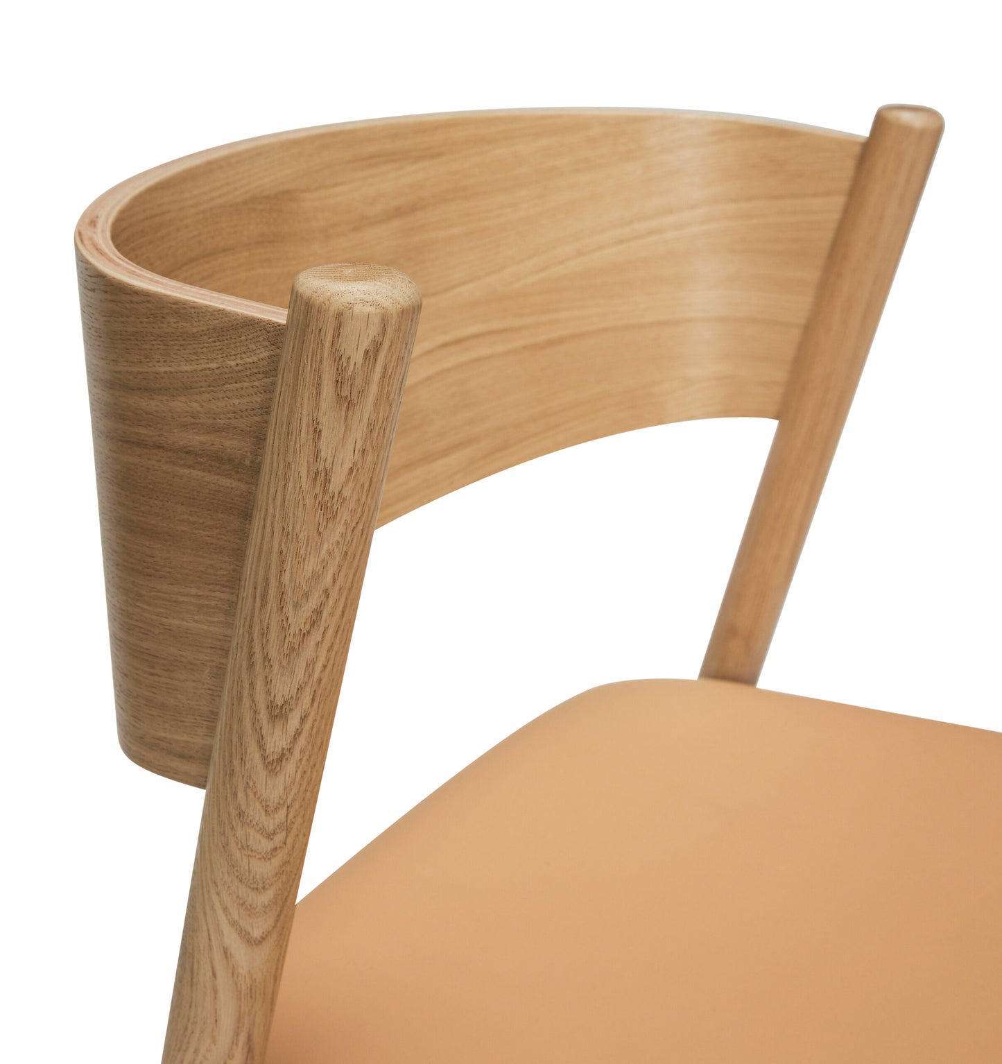 Oblique Spisestol Natur Sete
