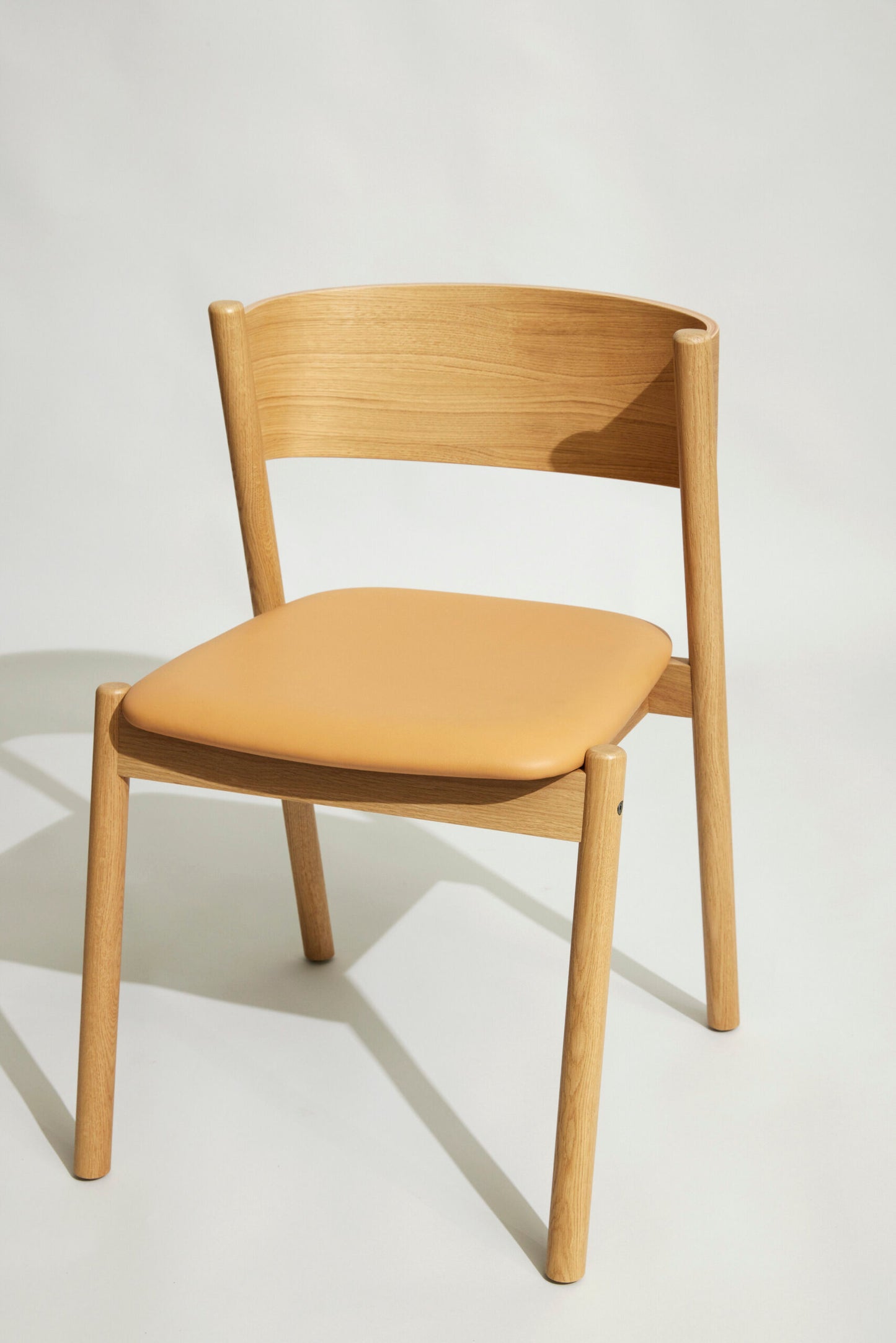 Oblique Spisestol Natur Sete