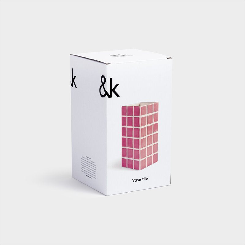 Tile Pink Vase