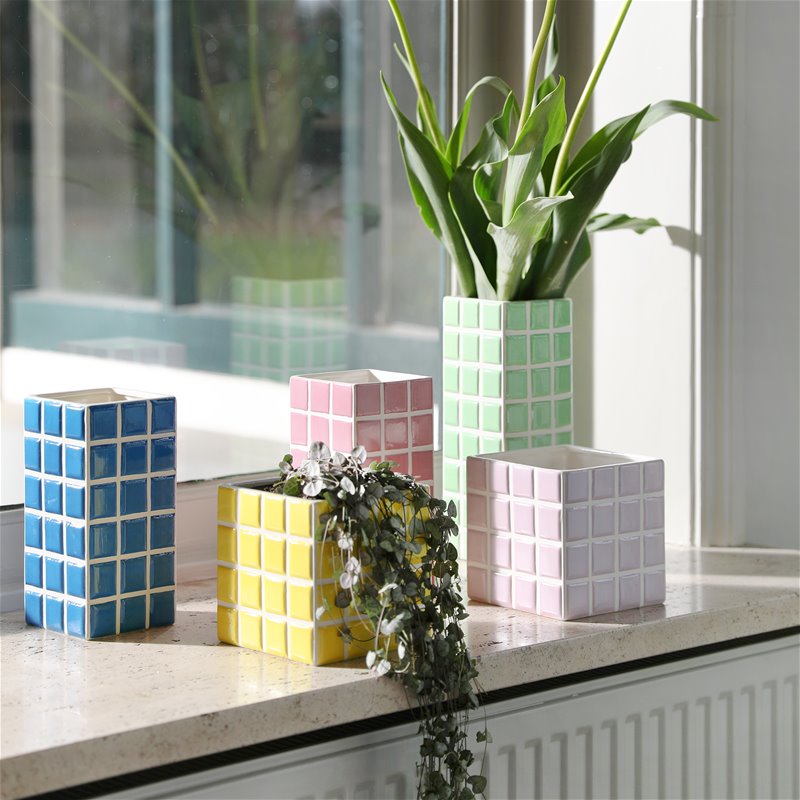 Tile Pink Vase