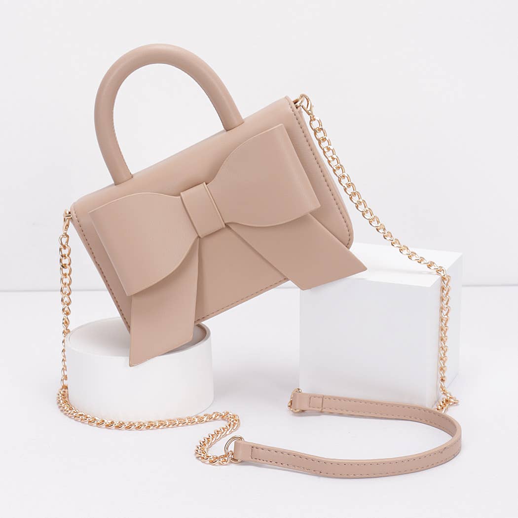 Ribbon Top Handle Bag