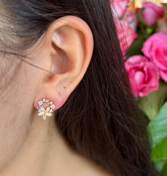 Flower Wreath Øredobber