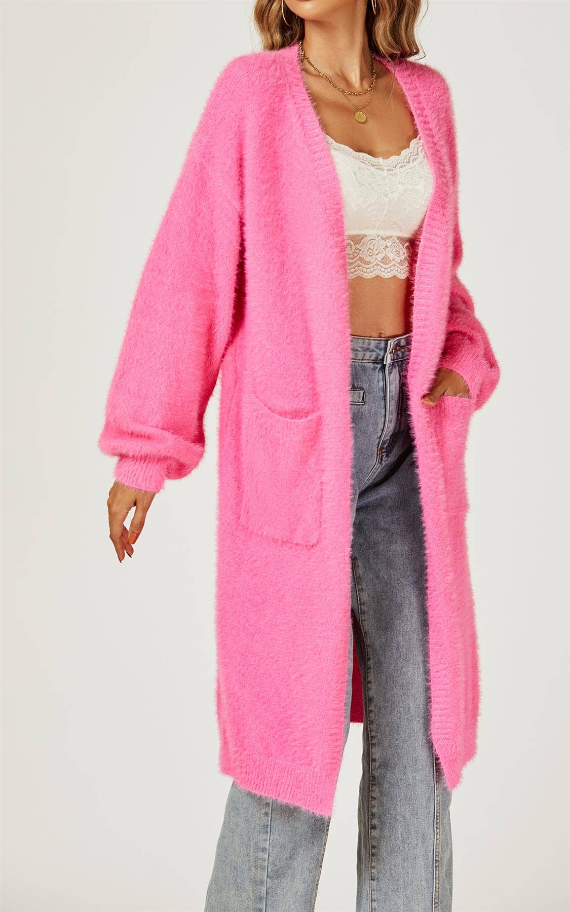 Cozy Fuchsia Cardigan