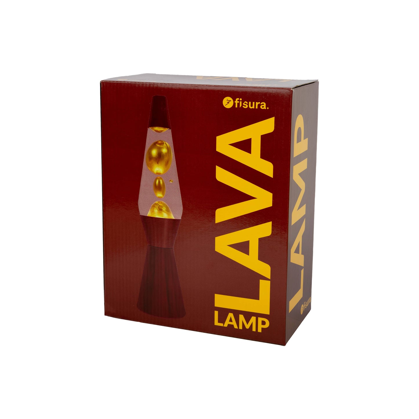 Burgundy Gold Lavalampe