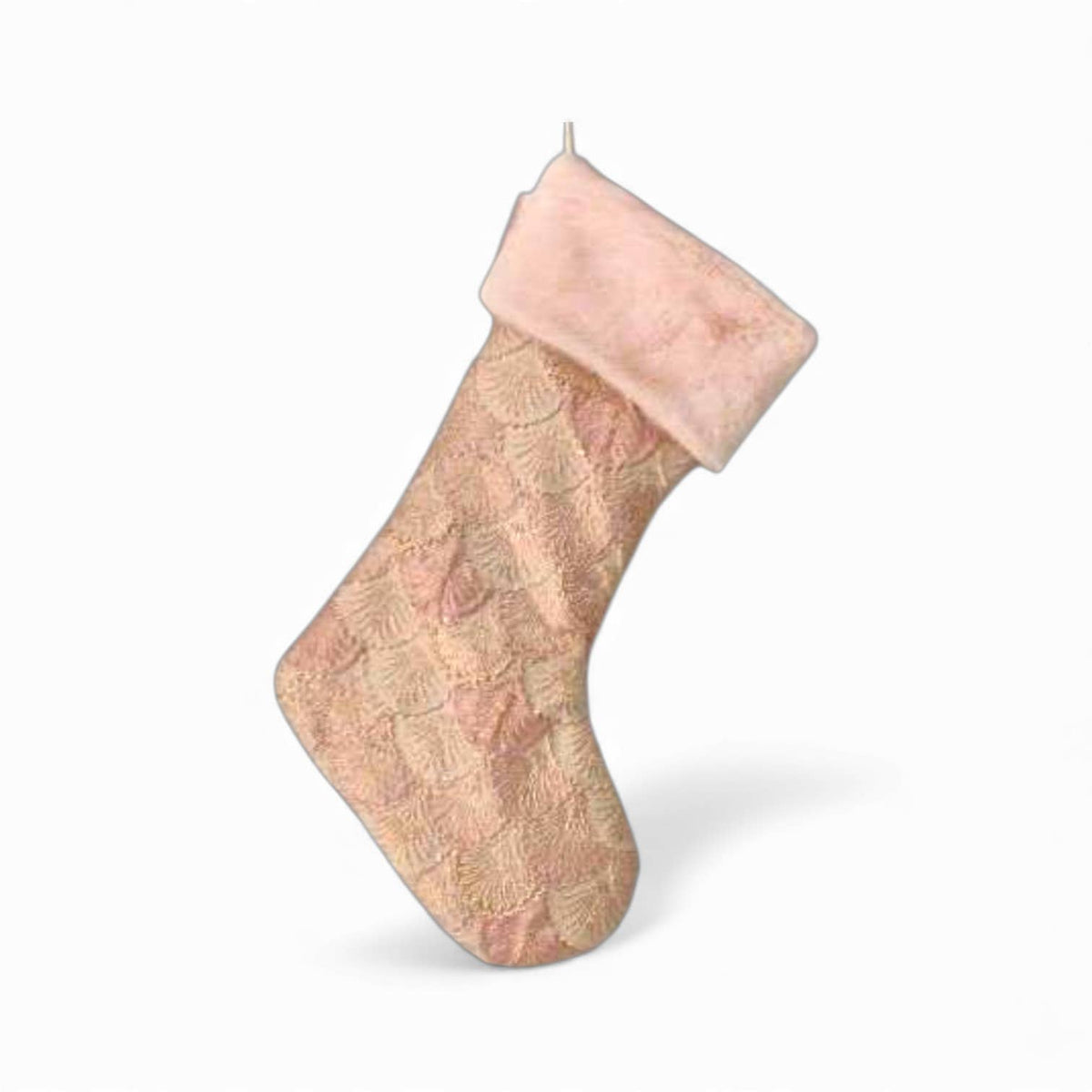 Pink Fur Julestrømpe