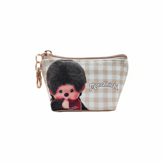 Monchhichi-Kun Gingham Pouch