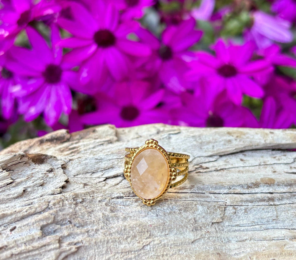 Faceted Rose Quartz Øredobber