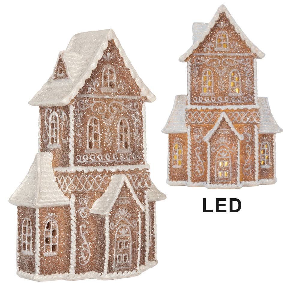Brown Gingerbread House LED