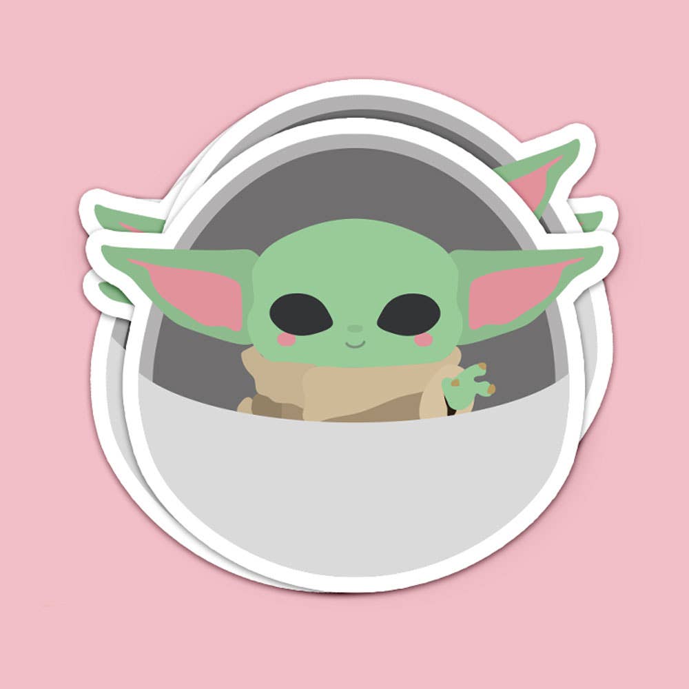 Baby Yoda Klistremerke