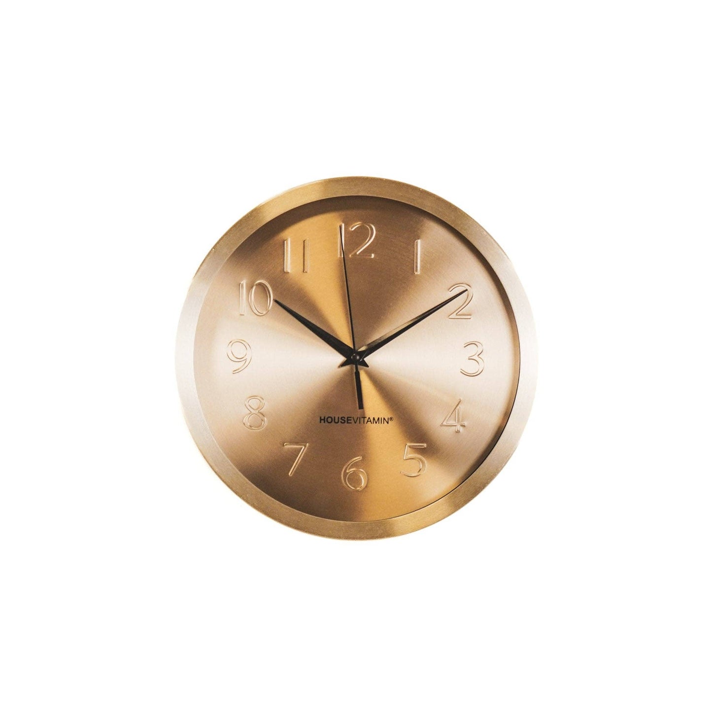 Veggklokke Gold Metal